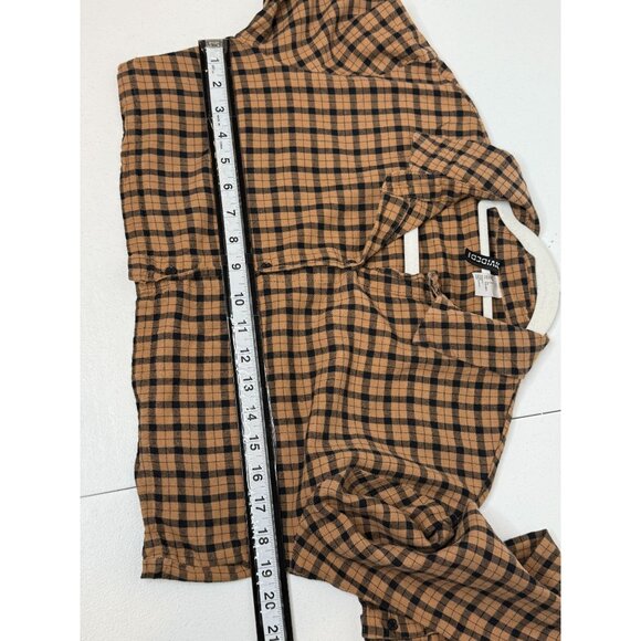 H&M Brown Plaid Crop Top - Picture 11 of 12
